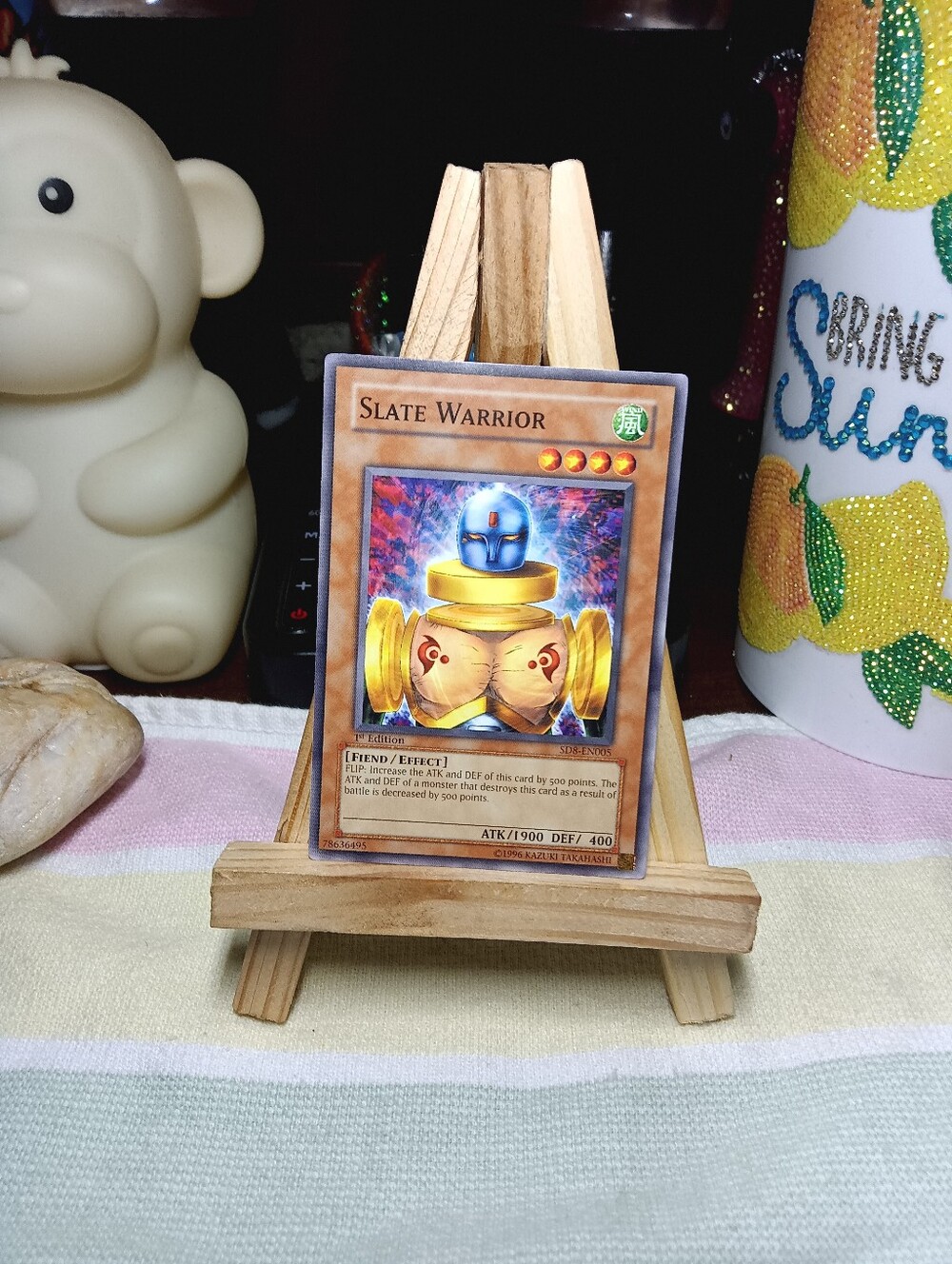 Slate Warrior SD8-EN005 1st Edition Yu-Gi-Oh Structure Deck NM 1996 Edition